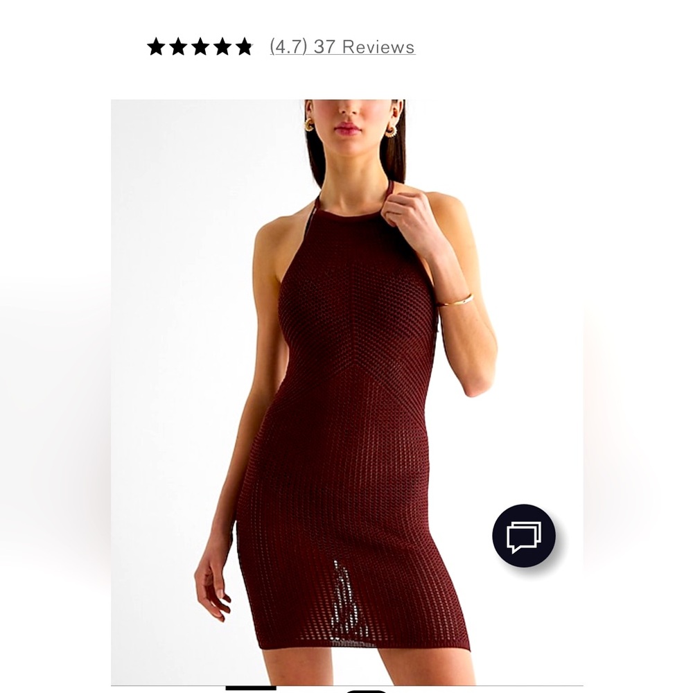 Express BLACK Knit swimsuit, cover dress.